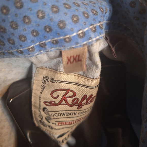 Rafter C Cowboy Collection Pro Flex Performance Men's Shirt. Size XXL - Picture 5 of 7